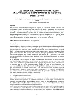 Livre des proceedings du JICHA 1-2016