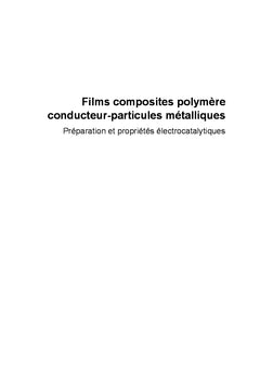 Films composites polymere conducteur-particules metalliques