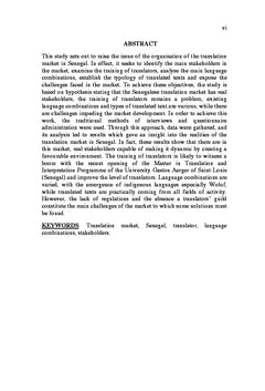 Etude du marché de la traduction au Sénégal