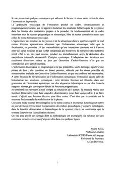 Prosodie et sens : une approche expérimentale