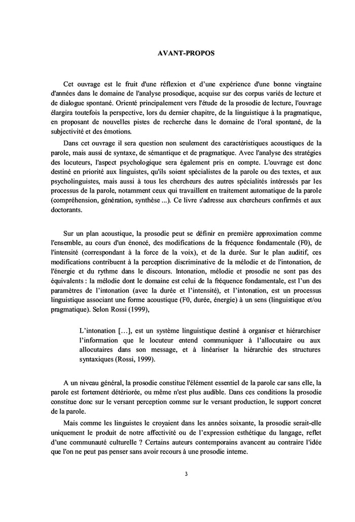 Prosodie et sens : une approche expérimentale