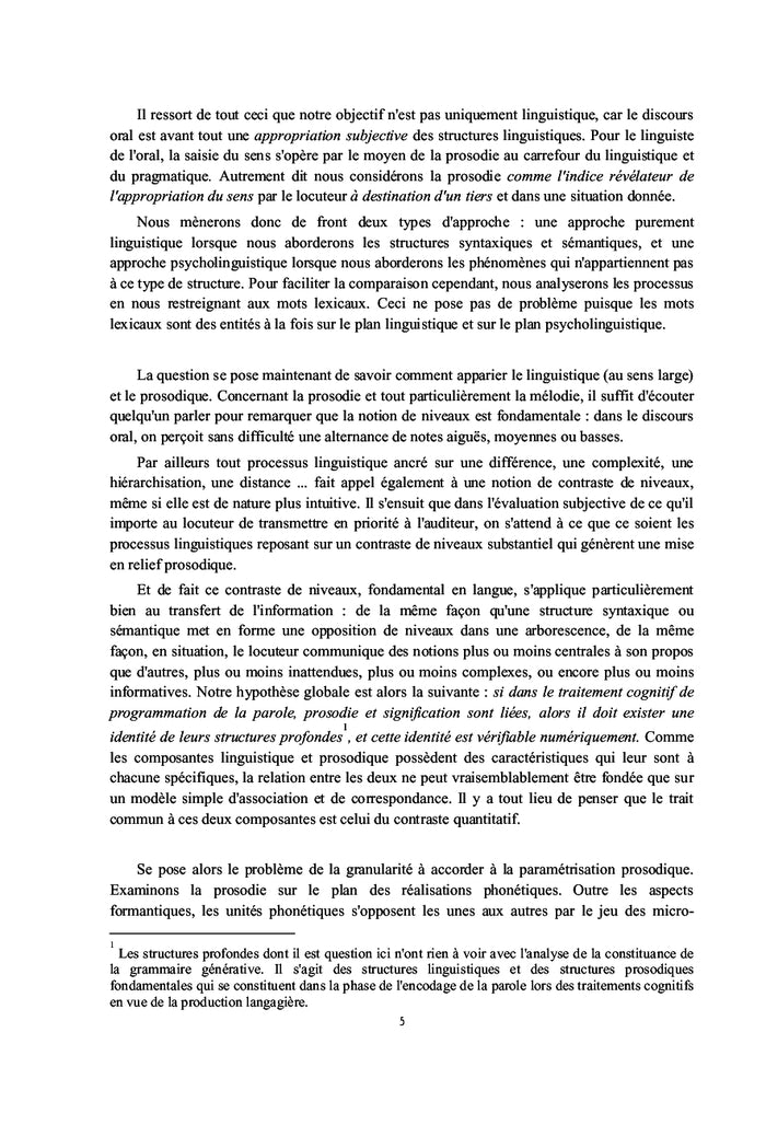Prosodie et sens : une approche expérimentale