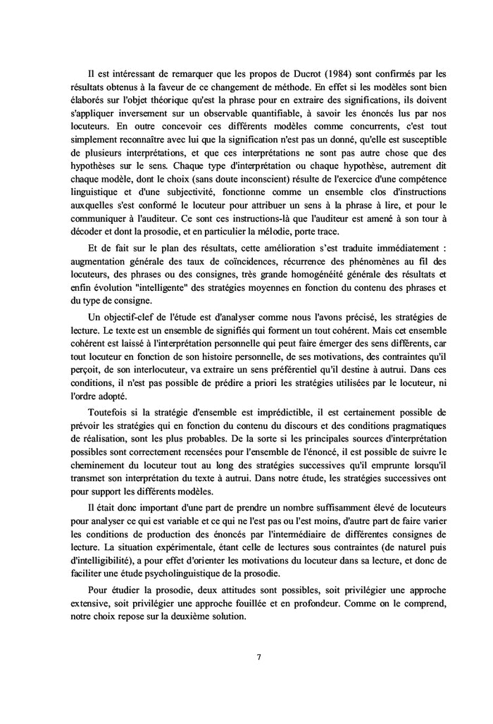 Prosodie et sens : une approche expérimentale