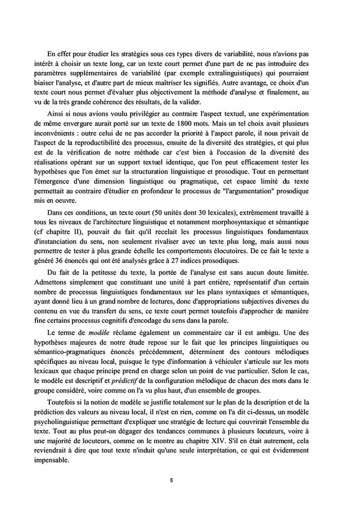 Prosodie et sens : une approche expérimentale