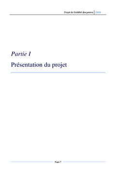 Stabilité de la pente de dahr el baidar