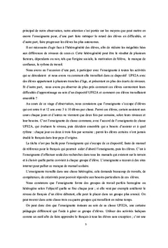 Enseigner et apprendre dans une unité pédagogique