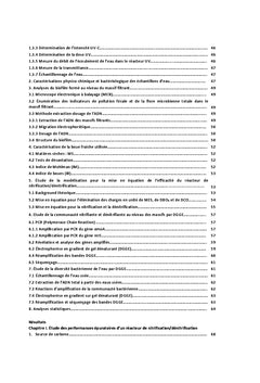 Performance d'un biofiltre pour le traitement des eaux usées