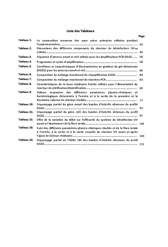 Performance d'un biofiltre pour le traitement des eaux usées
