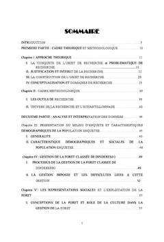 forets classees et developpement durableau Burkina Faso