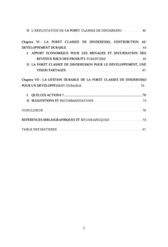 forets classees et developpement durableau Burkina Faso