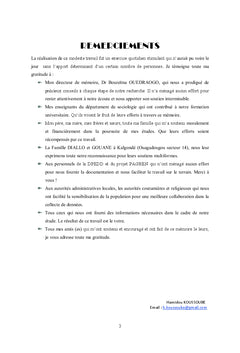 forets classees et developpement durableau Burkina Faso