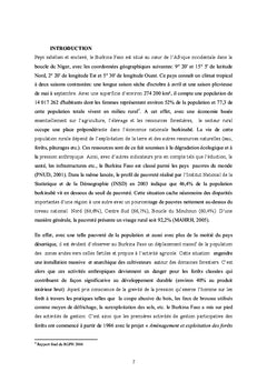 forets classees et developpement durableau Burkina Faso