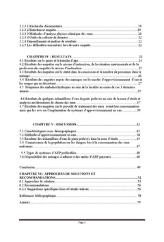 Approvisionnement en eau à Lomé: Cas de Tokoin-Gbadago en 2013