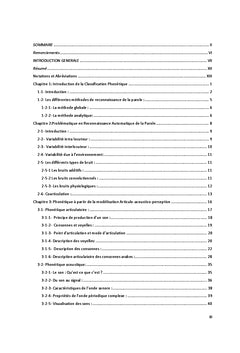 Modelisation Neuro predictive pour la classification phonetique
