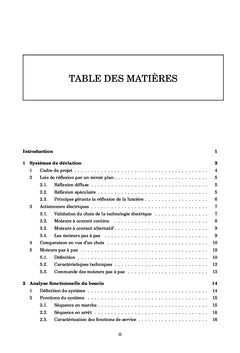Conception d'un système de déviation d'un faisceau laser