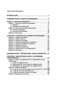 Droits français et suisse face aux expressions genocidaires