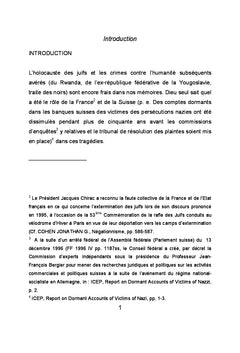 Droits français et suisse face aux expressions genocidaires