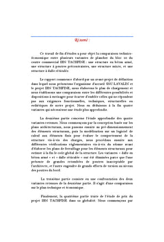 Etudes techniques du projet de construction d'un centre commercial