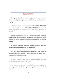 Etudes techniques du projet de construction d'un centre commercial
