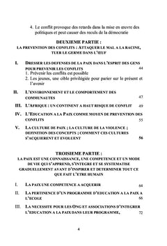 L'éducation à la paix pour la prévention des conflits en Afrique