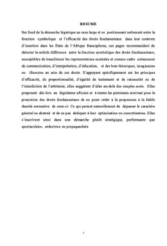 Evaluer les droits fondamentaux à l'aune de la légistique