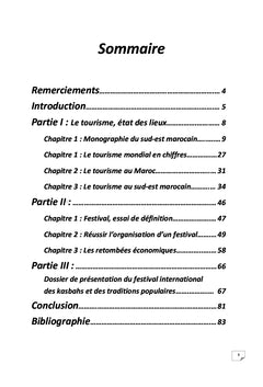 L'organisation d'un festival touristique
