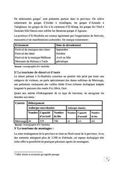 L'organisation d'un festival touristique