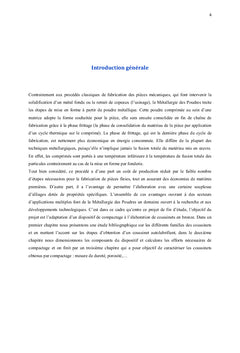 Elaboration et caractérisation des coussinets autolubrifiants