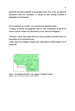Gestion de la biodiversité dans la zone petrolifère de Doba