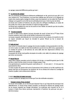 Construction des Puits. Forages d'eau