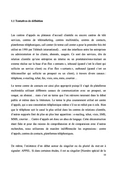 Les centres d'appels