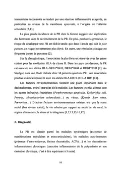 La polyarthrite rhumatoïde en milieu rural au Sénégal