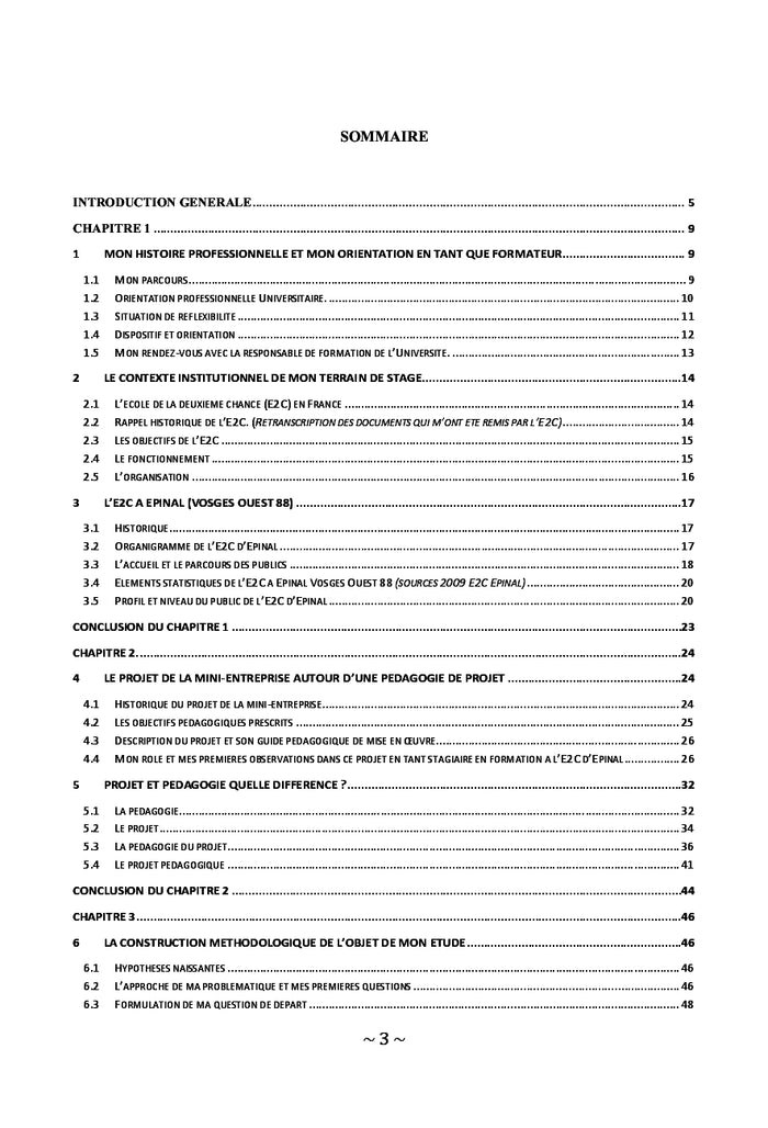 Le projet collectif de la Mini-Entreprise