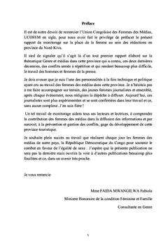 Place de la femme dans les rédactions du Nord-Kivu