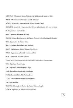 La responsabilite du personnel des Nations Unies dans le cadre des OMP