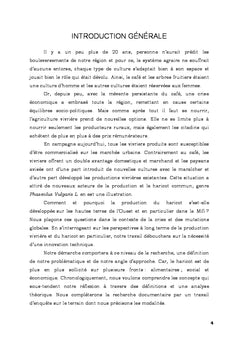 La production du vivrier marchand dans un systeme agraire en mutation