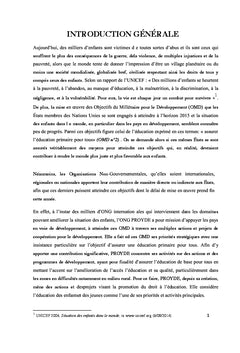 Le Droit à l'Education en Milieu Rural à Madagascar