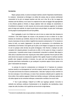 L'économie portuaire: