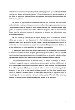 L'économie portuaire: