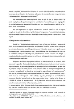 L'économie portuaire:
