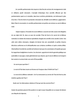 Le secret defense entre democratie et interets superieurs de l'etat