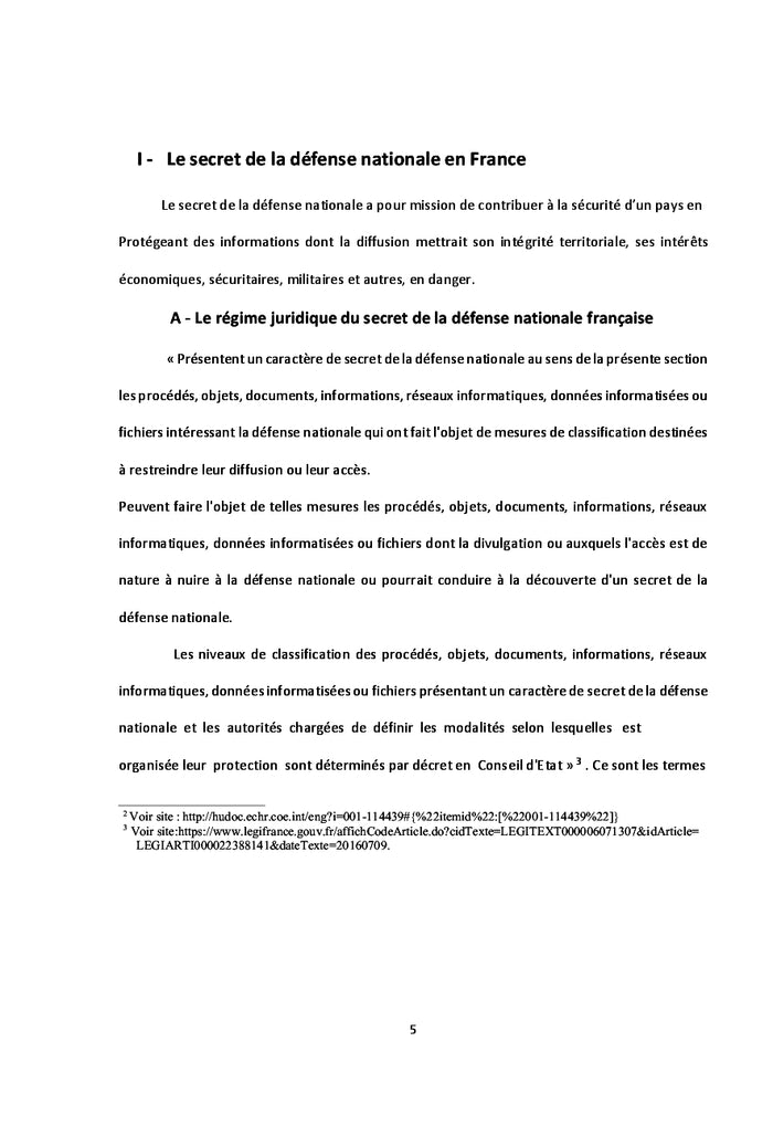 Le secret defense entre democratie et interets superieurs de l'etat