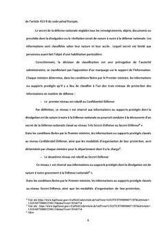 Le secret defense entre democratie et interets superieurs de l'etat