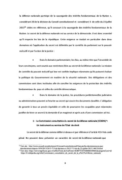 Le secret defense entre democratie et interets superieurs de l'etat