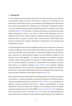 Conception et dimensionnement des structures de chaussée routière