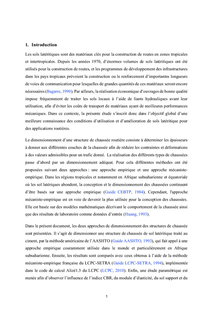 Conception et dimensionnement des structures de chaussée routière