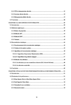 Performances des méthodes itératives utilisées en tomographie