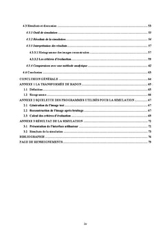 Performances des méthodes itératives utilisées en tomographie