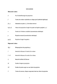 Performances des méthodes itératives utilisées en tomographie
