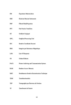 Performances des méthodes itératives utilisées en tomographie